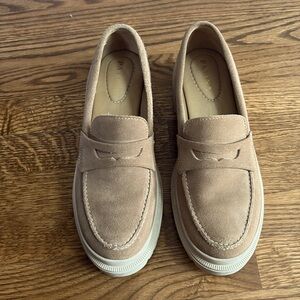 Patina/Portland Leather Zoe Chunky Loafer - Taupe Size 10.5